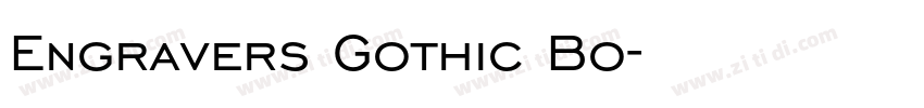 Engravers Gothic Bo字体转换